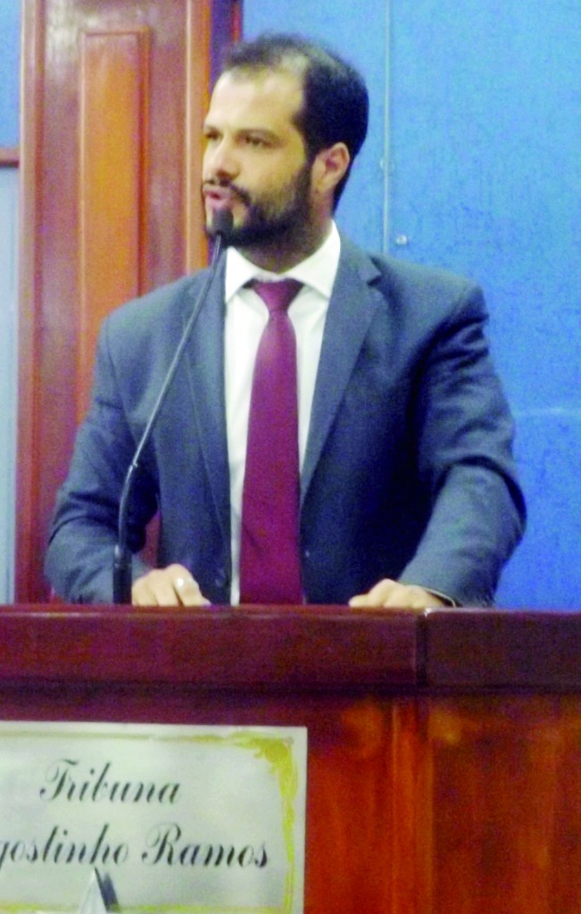 O vereador Cláudio Gaspar, que voltou a fazer lobby pela proposta da redução (Foto: Arquivo Atos)