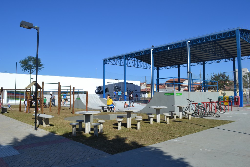 O Centro de Artes e Esportes Unificados de Guaratinguetá, que foi inaugurado na última sexta-feira (Foto: Estéfani Braz) 
