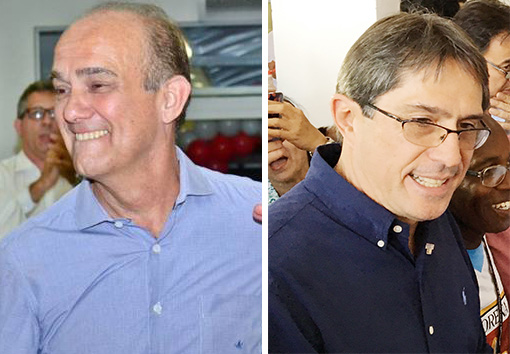 Fábio Marcondes e Sylvio Ballerini; vitórias no TRE mantém campanhas pelo Executivo nas ruas de Lorena (foto: Reprodução) 