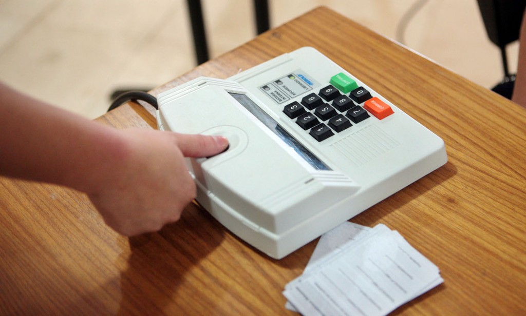 Registro de biometria, realizado pela Justiça Eleitoral para organizar sistema para a próxima eleição (Foto: Reprodução/TRE)