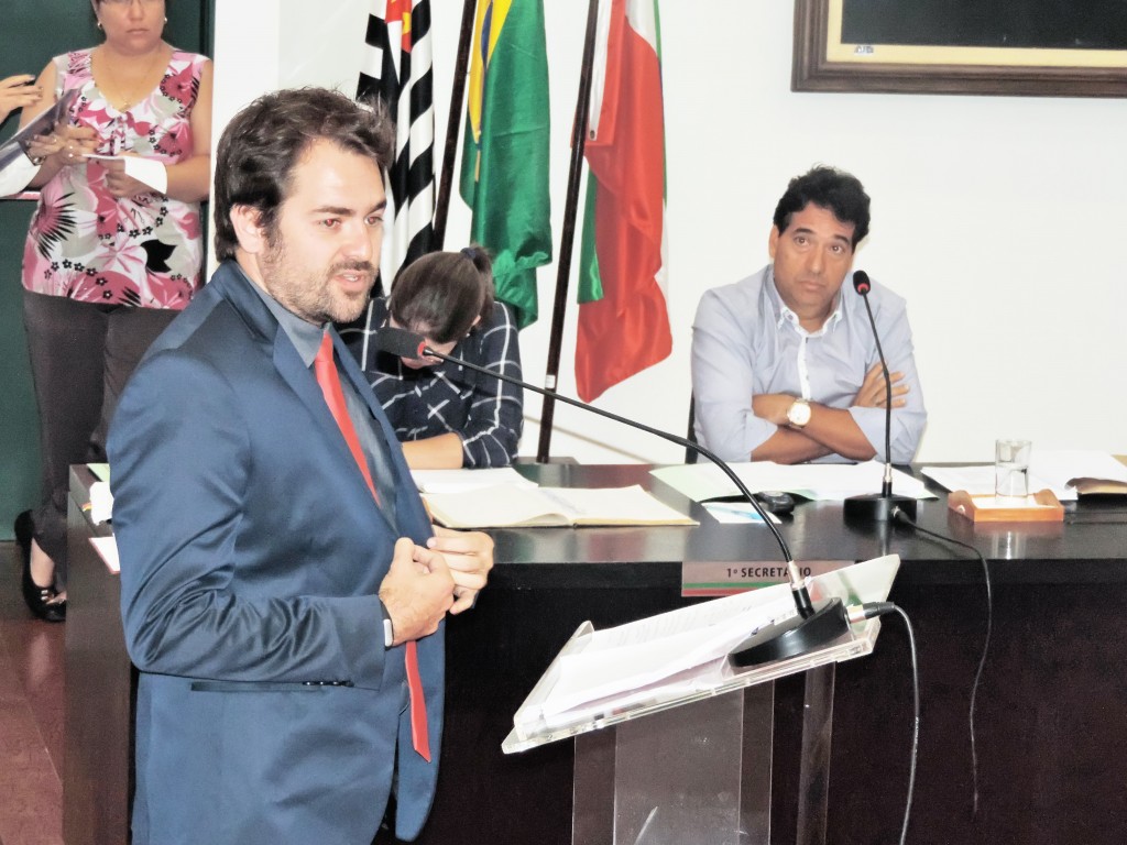 O vereador Rafael Goffi, autor do projeto para criação de emendas impositivas; proposta espera votação (Foto: Arquivo Atos)