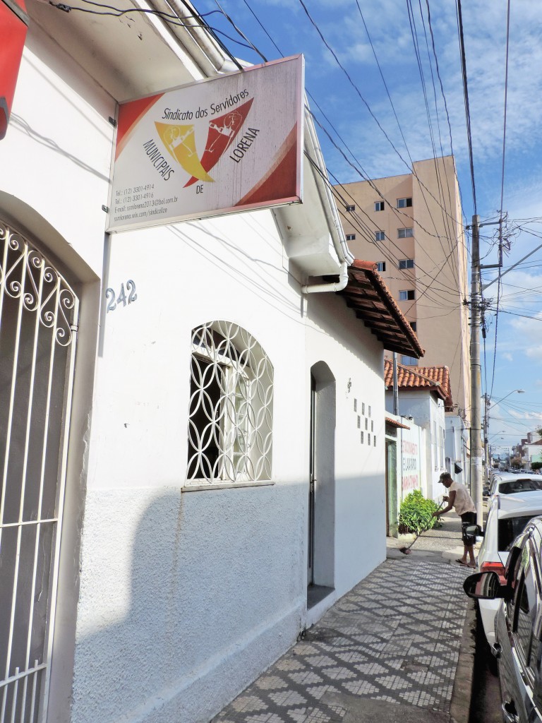 A sede do Sindicato, que pede informações sobre 32 exonerações (Foto: Rafaela Lourenço)