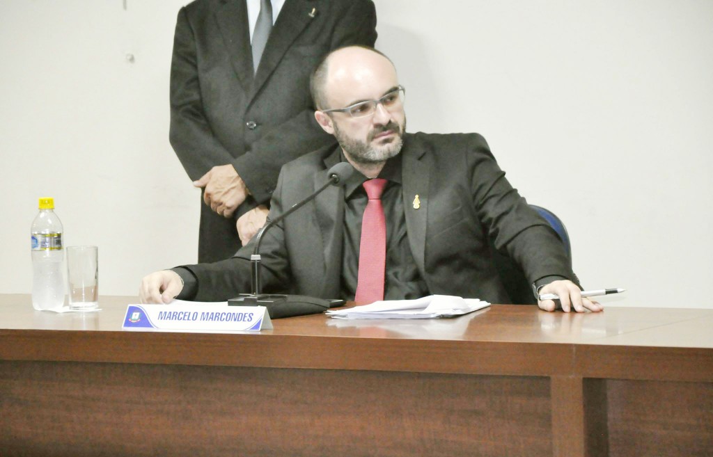 O presidente da Câmara de Aparecida, Marcelo Marcondes, que recebeu denúncia contra Dudu Reis (Foto: Reprodução)