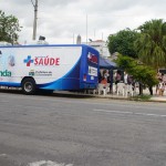 Unidade móvel reforça atendimento de saúde em bairros afastados de Pinda