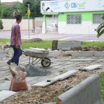 Lorena retoma obras na Praça do Quartel e drenagens no Centro