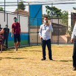 Lorena inaugura quadras de futebol society no Cecap e Santo Antônio