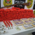 Traficante é preso com mais de cem quilos de drogas, armas e munições em Lorena