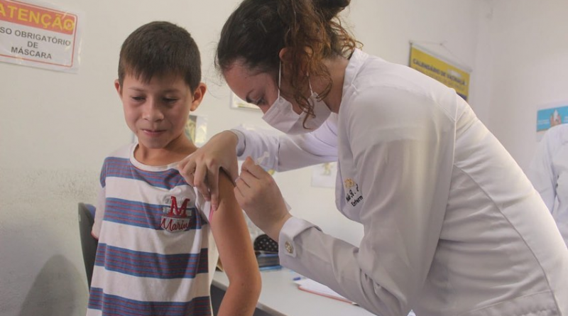 Região avança com vacinação contra a Covid-19 para crianças de 5 a 11 anos