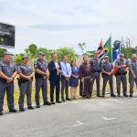 Evento da Polícia Militar lança placa das futuras instalações de batalhões em Guará