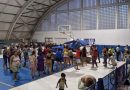 Famílias retiradas do Moro do Fórum seguem alojadas em ginásio esportivo de Ubatuba