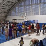 Famílias retiradas do Moro do Fórum seguem alojadas em ginásio esportivo de Ubatuba