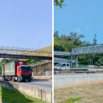Prefeitura e CCR RioSP retiram passarela desativada na Via Dutra em Aparecida